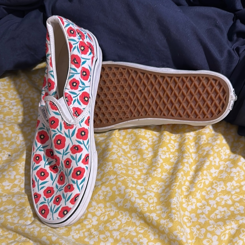 Vans Floral Slip-On Sneakers
